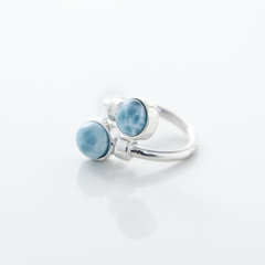 Larimar and Silver Ring