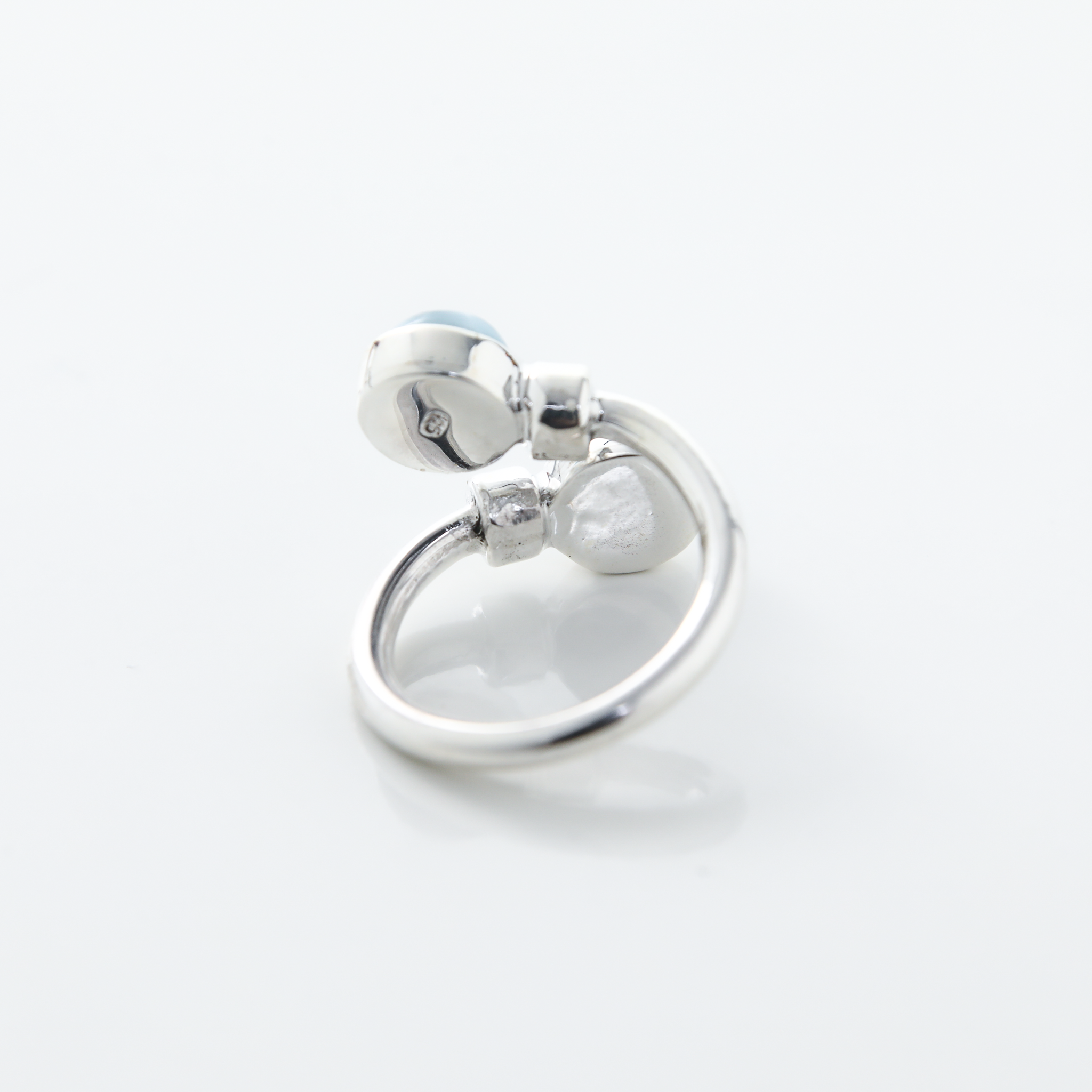 Larimar and Silver Ring