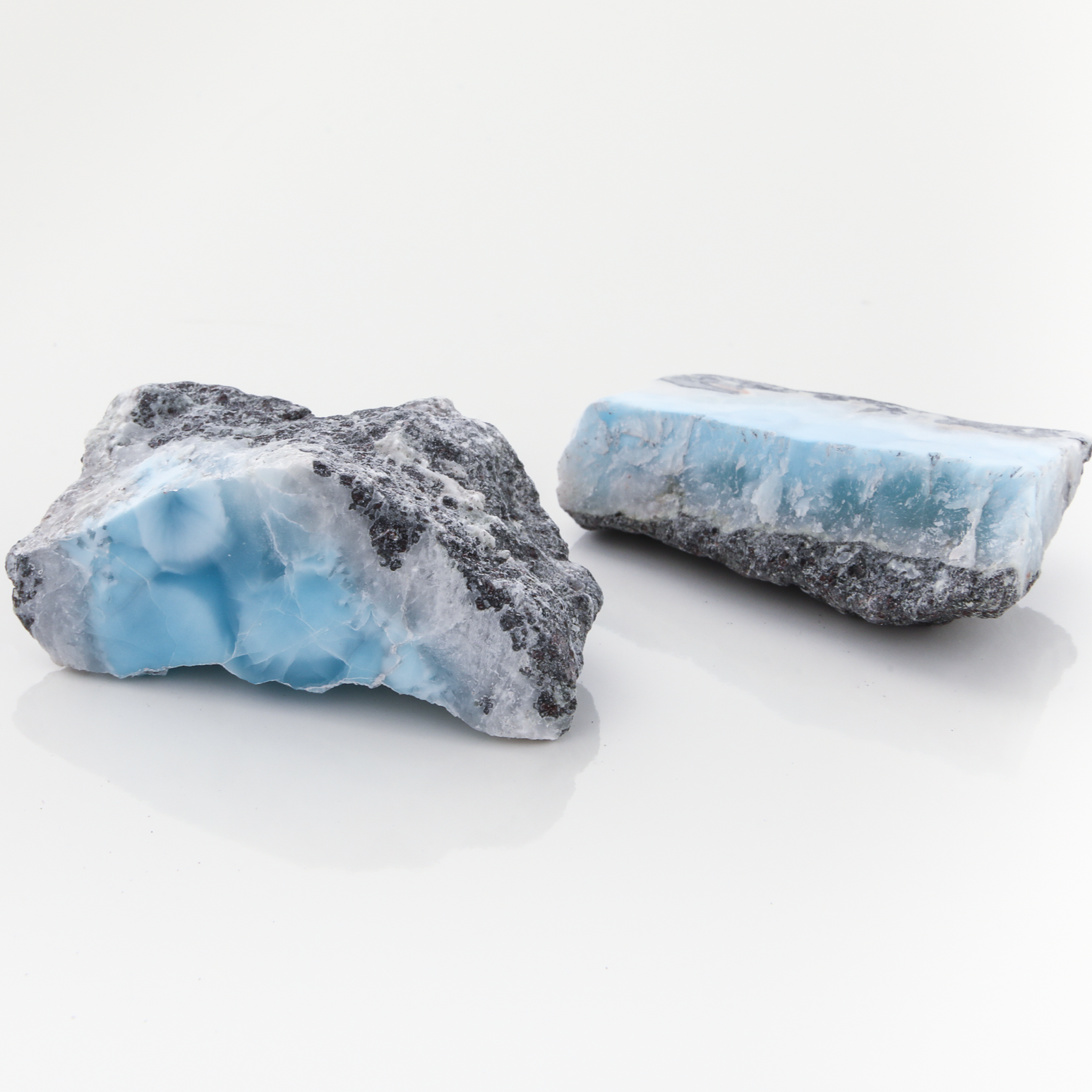 Larimar Paperweights Set