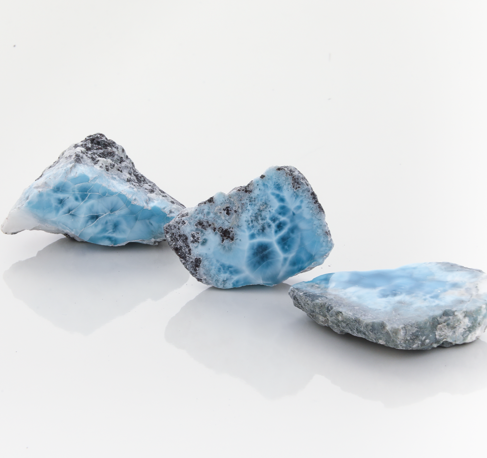Larimar Paperweights Set