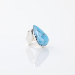 Larimar TearDrop Ring Elara