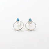 Larimar Earrings Vera Teardrop Studs