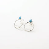 Larimar Earrings Vera Teardrop Studs