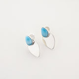 Larimar and Silver Vivia Earrings