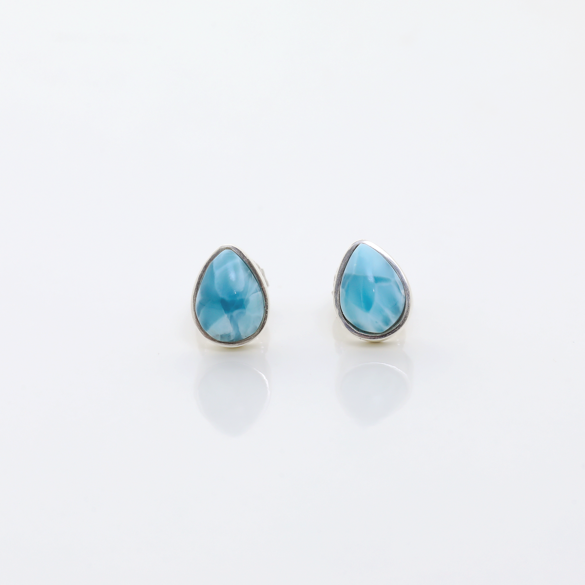 Larimar Pear Shape Earrings