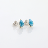Larimar Pear Shape Earrings