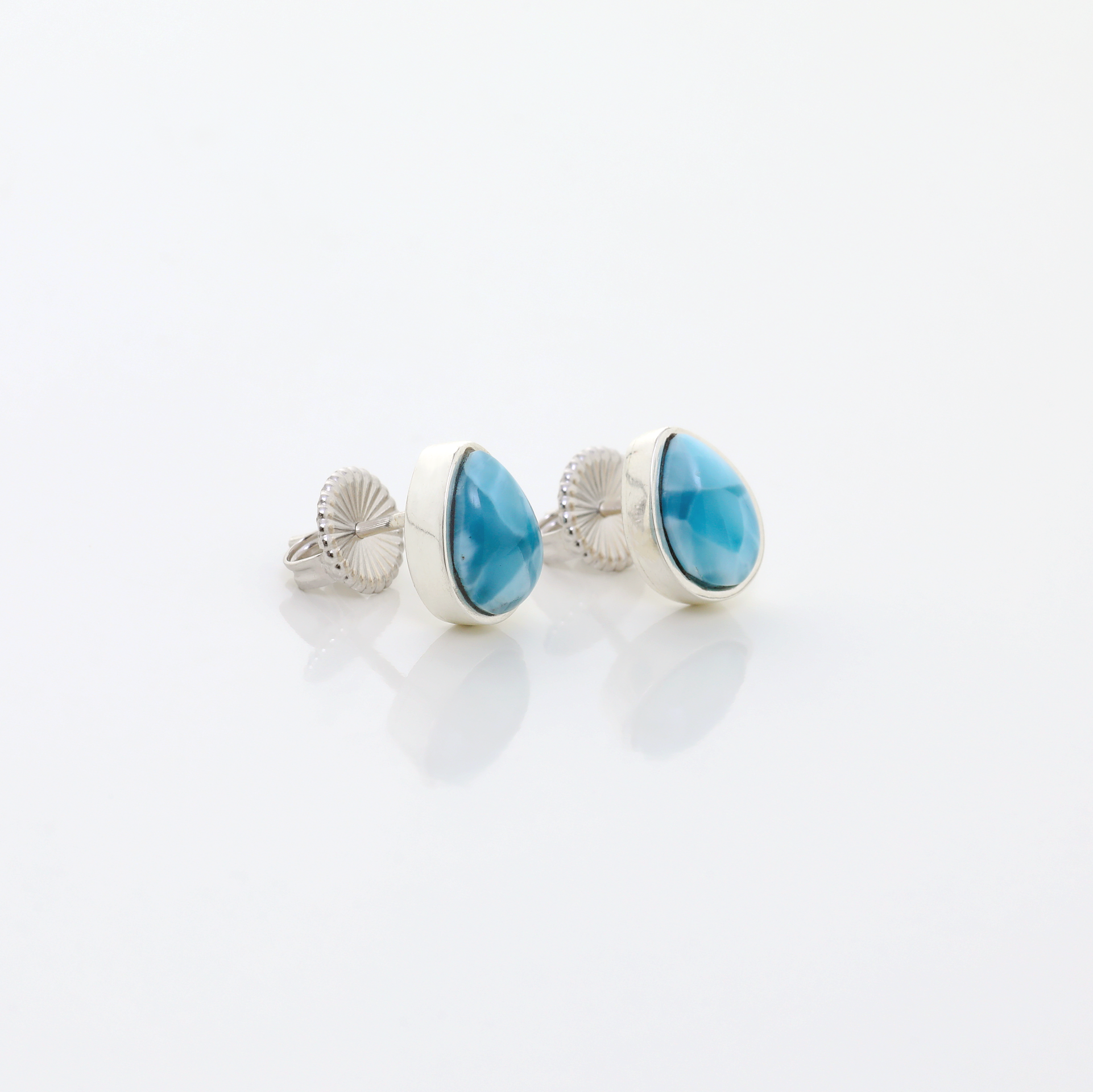Larimar Pear Shape Earrings