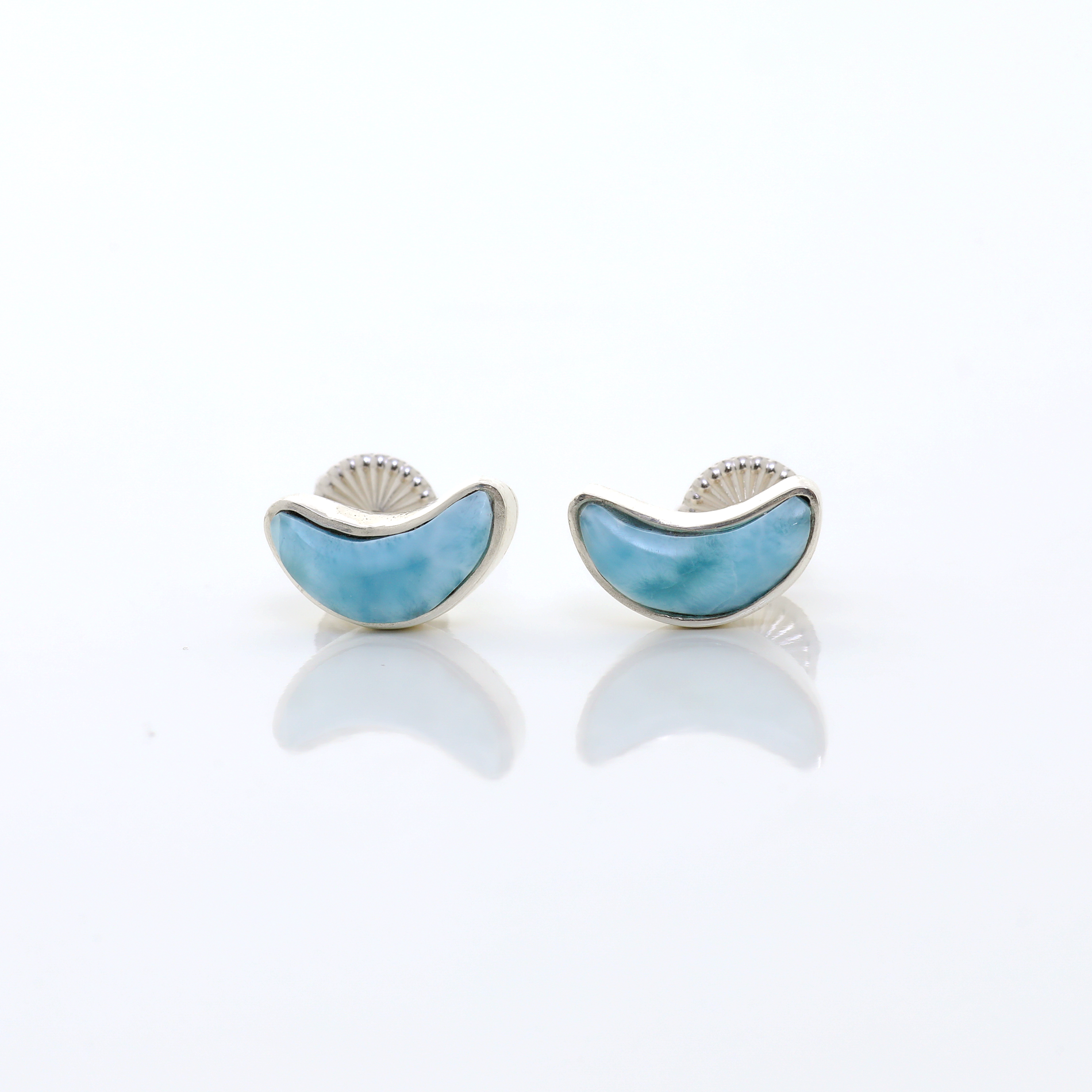 Larimar Moon Earrings Remi Petite