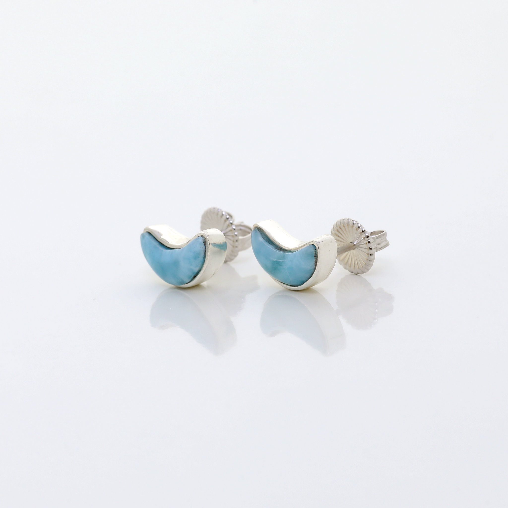 Larimar Moon Earrings Remi Petite