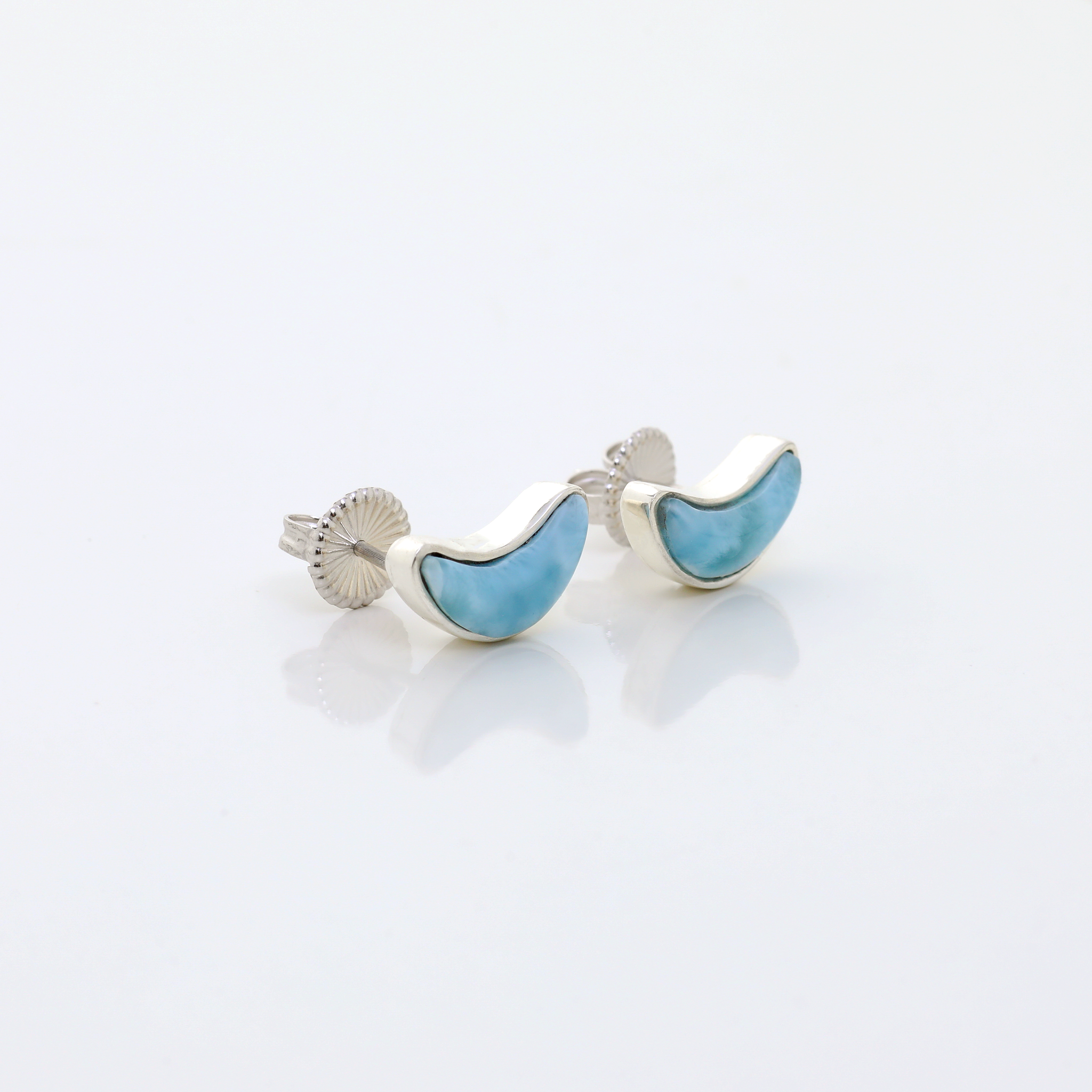 Larimar Moon Earrings Remi Petite