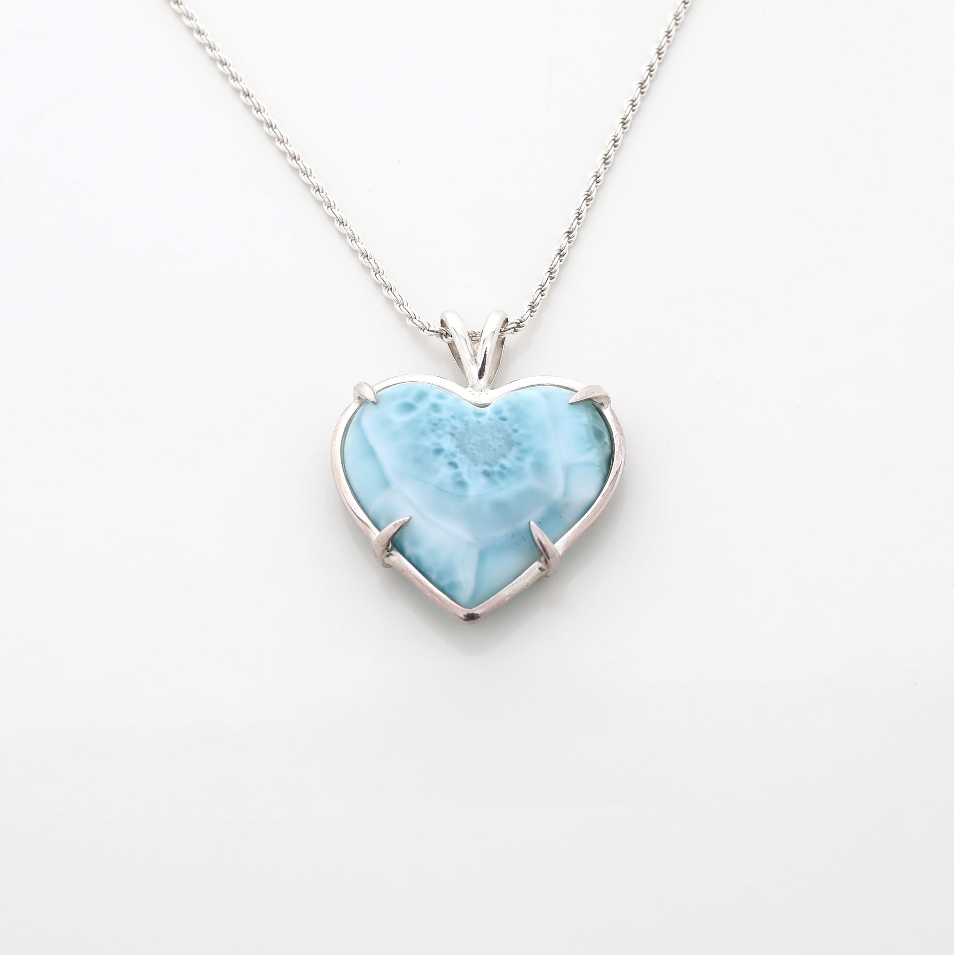 Larimar Heart Pendant Kaia