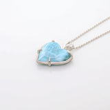 Larimar Heart Pendant Kaia