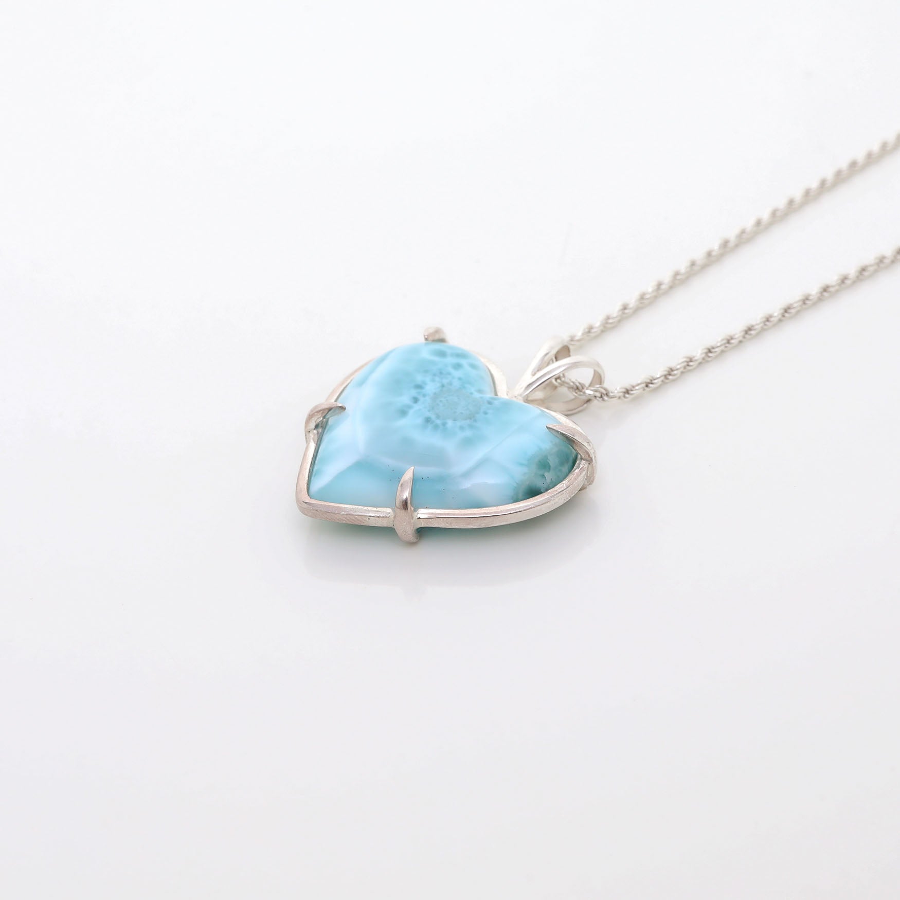 Larimar Heart Pendant Kaia
