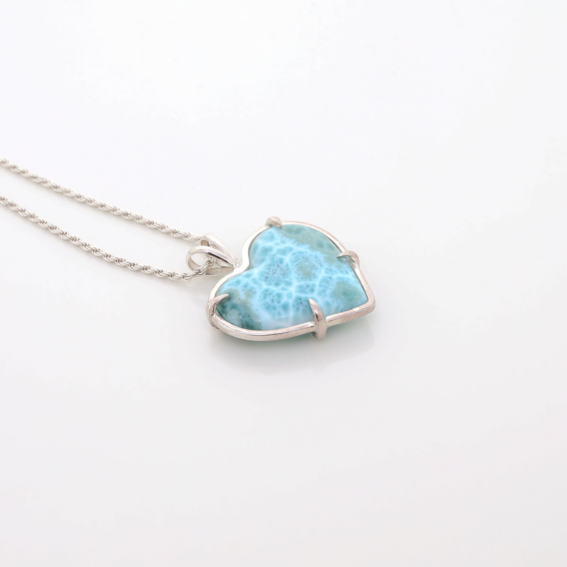 Larimar Heart Pendant Kaia