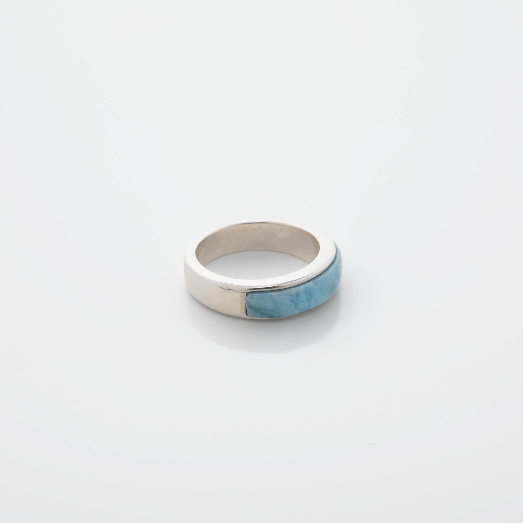 Larimar Eternity Ring Band