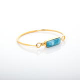 Vermeil Larimar Bangle Bracelet Rye