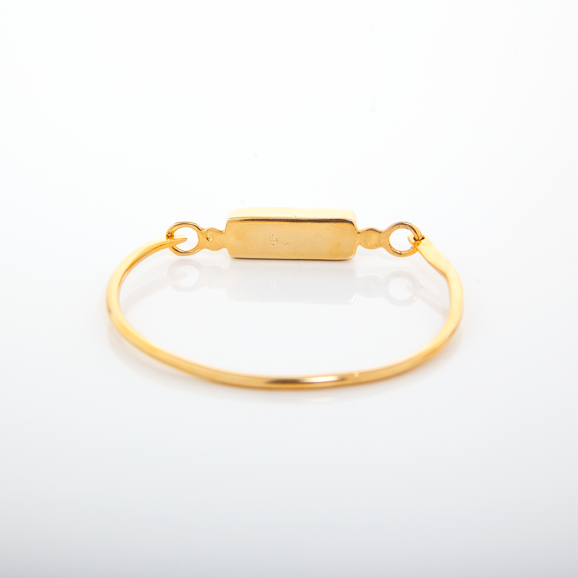 Gold Vermeil Larimar Bangle Bracelet Rye