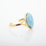 Larimar Gold Vermeil Cuff Iris