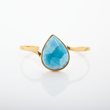 Larimar Stone in Vermeil Cuff Aliya