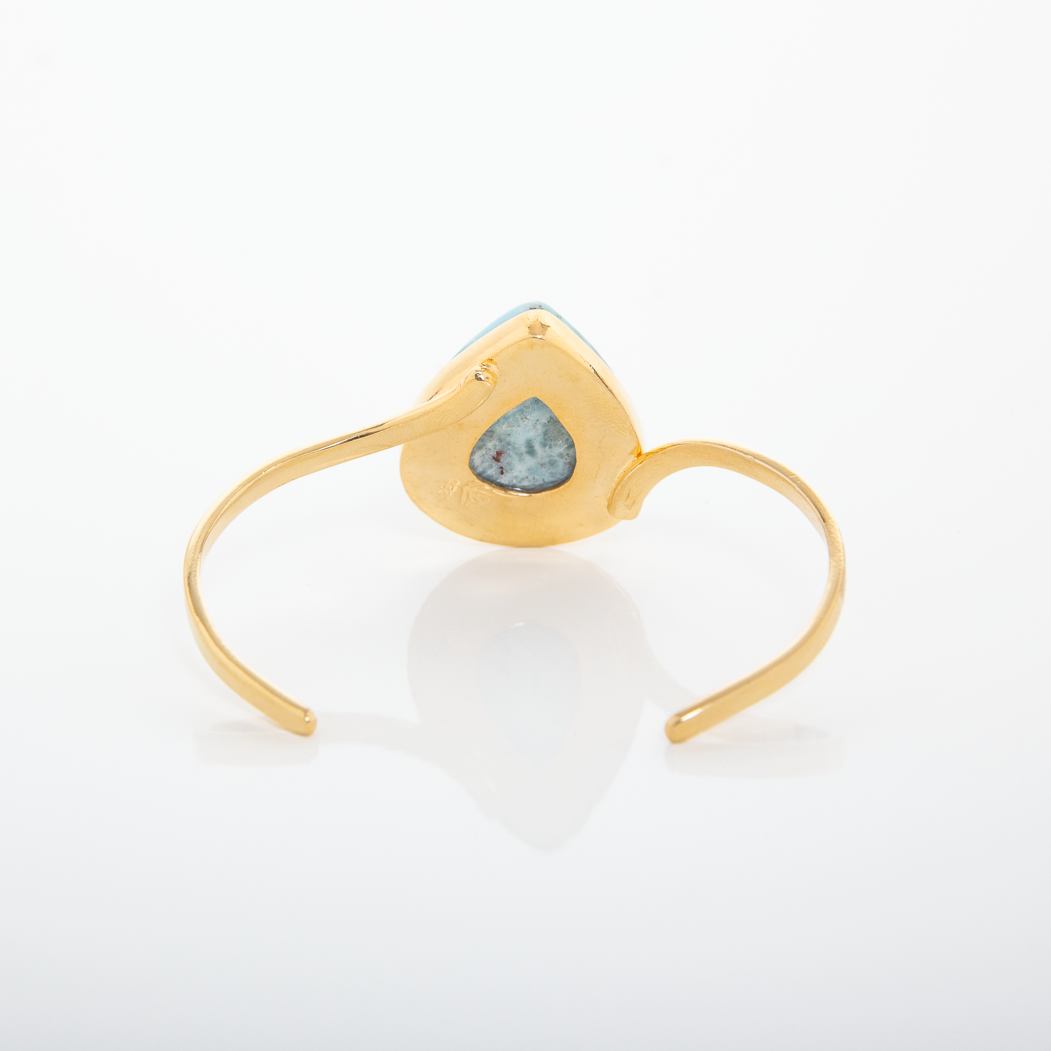 Larimar Stone in Vermeil Cuff Aliya