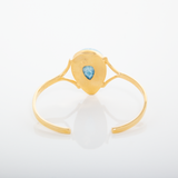 Larimar Stone Gold Vermeil Cuff Elba by The Larimar Shop®