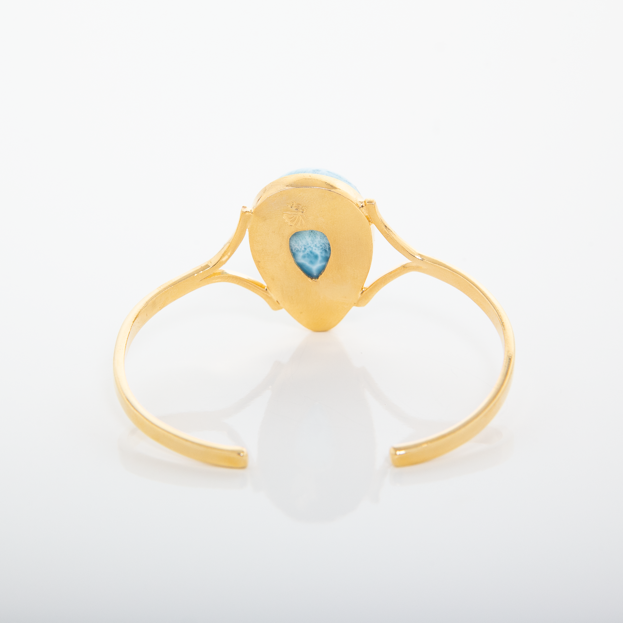 Larimar Stone Gold Vermeil Cuff Elba by The Larimar Shop®