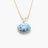 Larimar Gold Vermeil Pendant Autumn