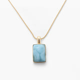 Larimar Gold Vermeil Pendant Eden