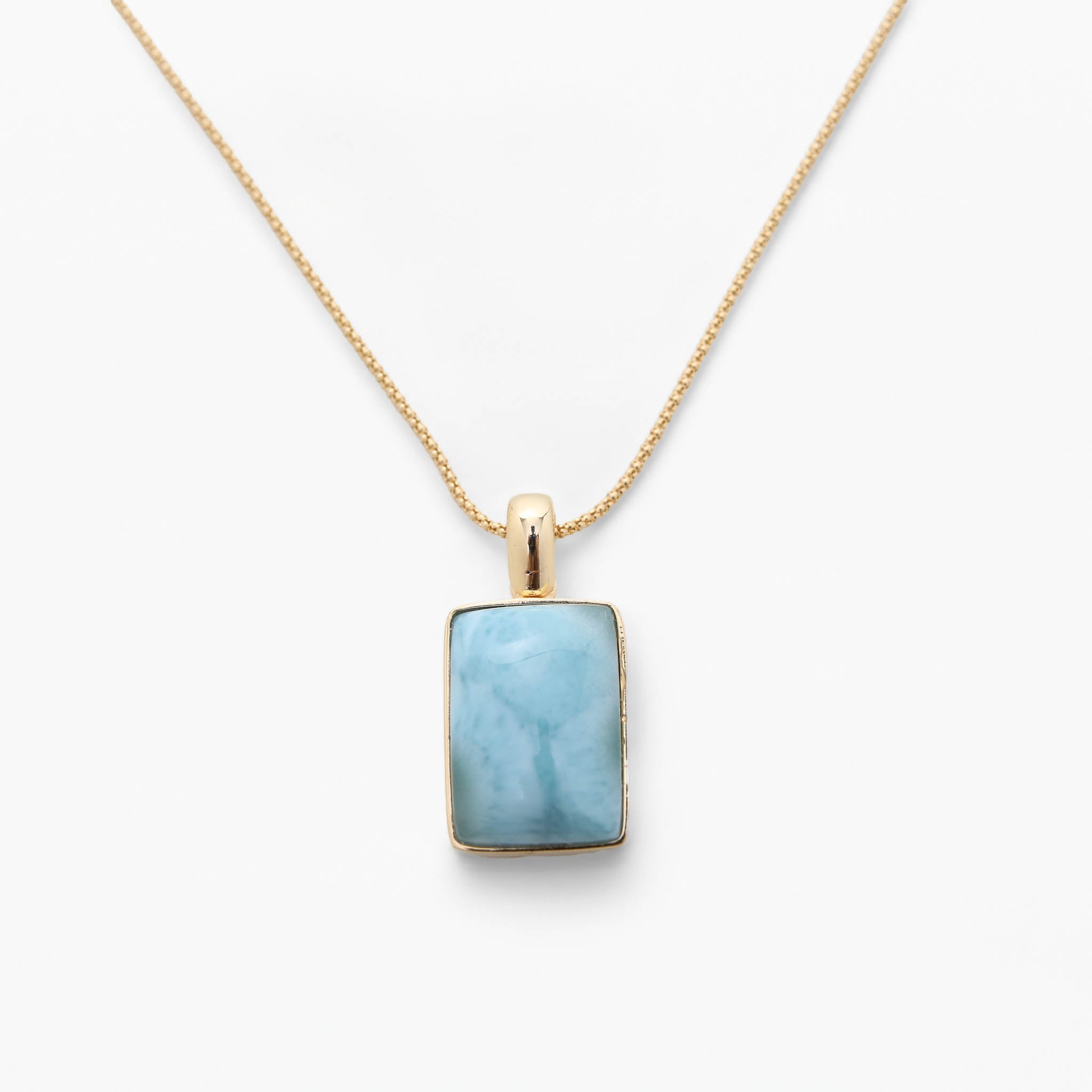 Larimar Gold Vermeil Pendant Eden