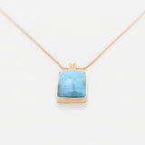 Larimar Gold Vermeil Pendant Eden