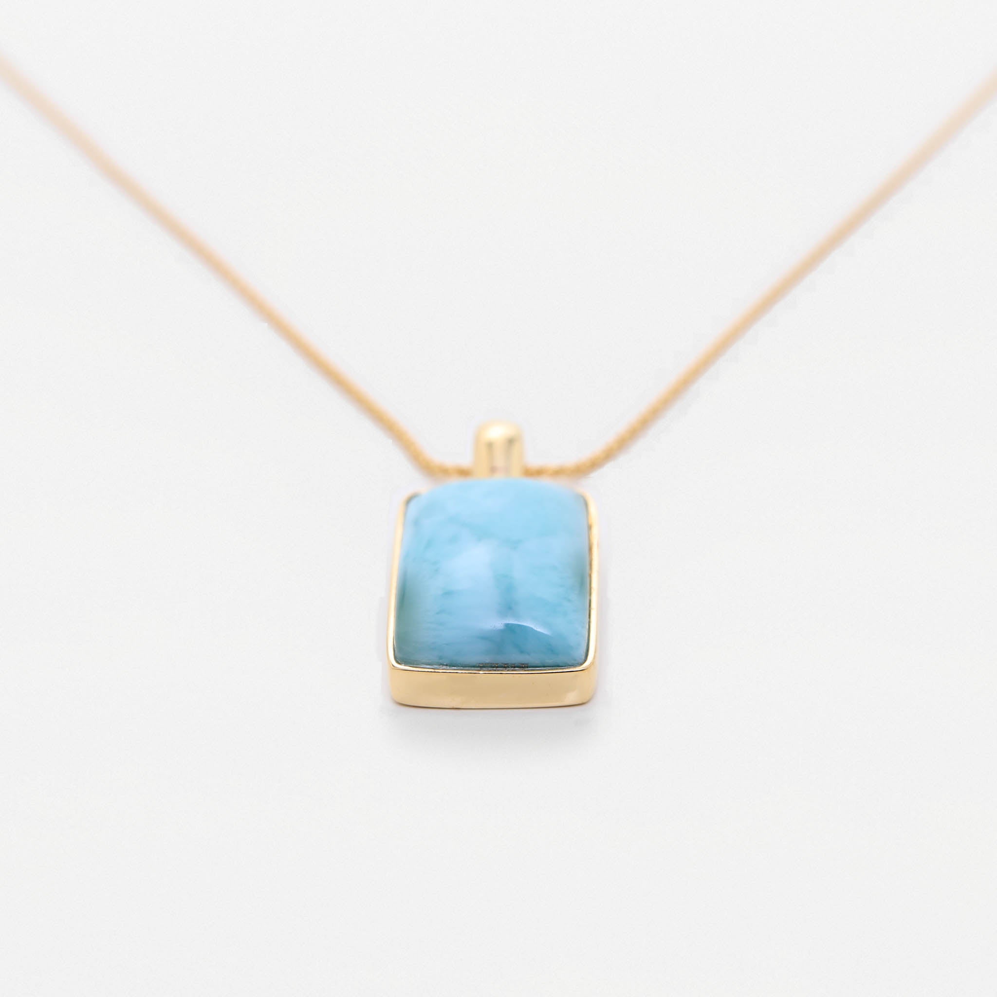 Larimar Gold Vermeil Pendant Eden