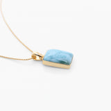 Larimar Gold Vermeil Pendant Eden