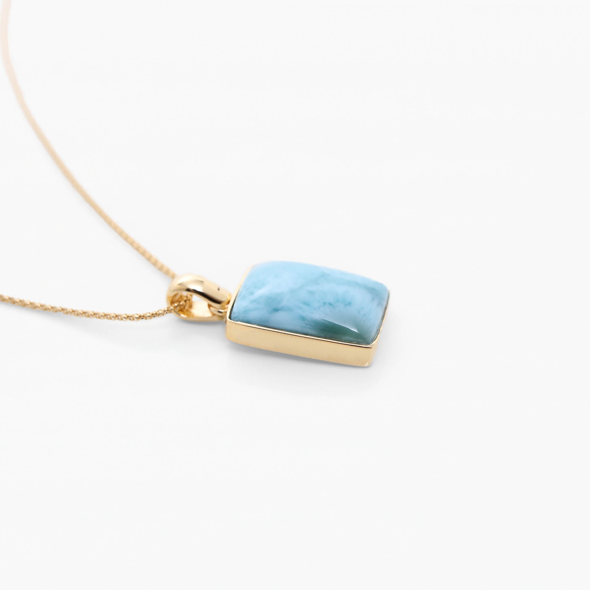 Larimar Gold Vermeil Pendant Eden