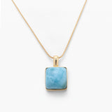Larimar Gold Vermeil Pendant Elise