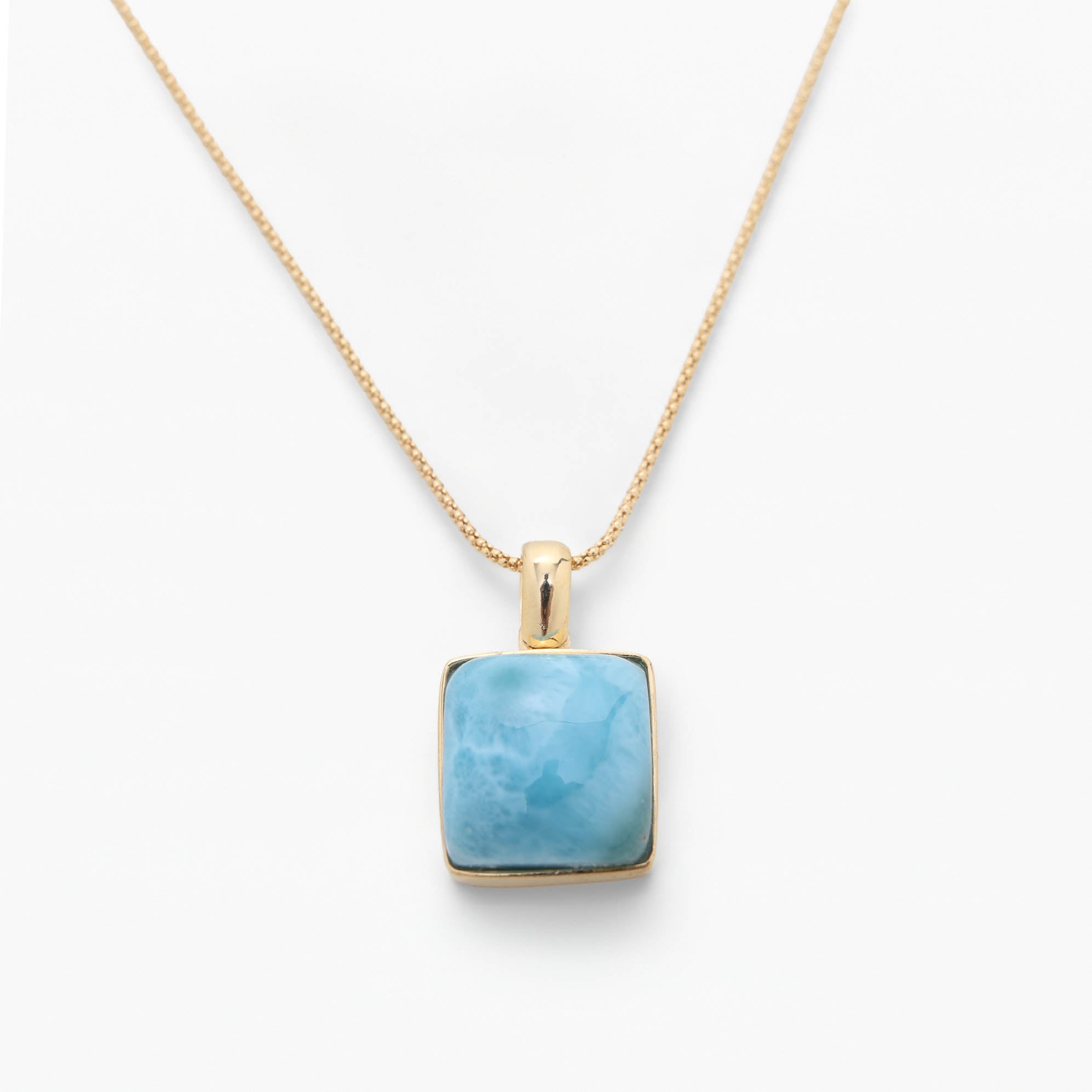 Larimar Gold Vermeil Pendant Elise