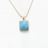Larimar Gold Vermeil Pendant Elise