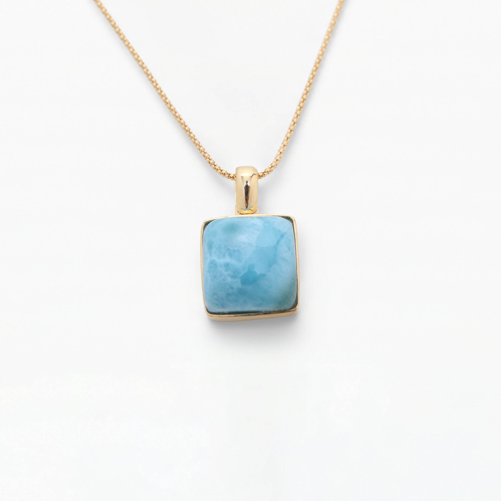 Larimar Gold Vermeil Pendant Elise