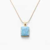 Larimar Gold Vermeil Pendant Ella