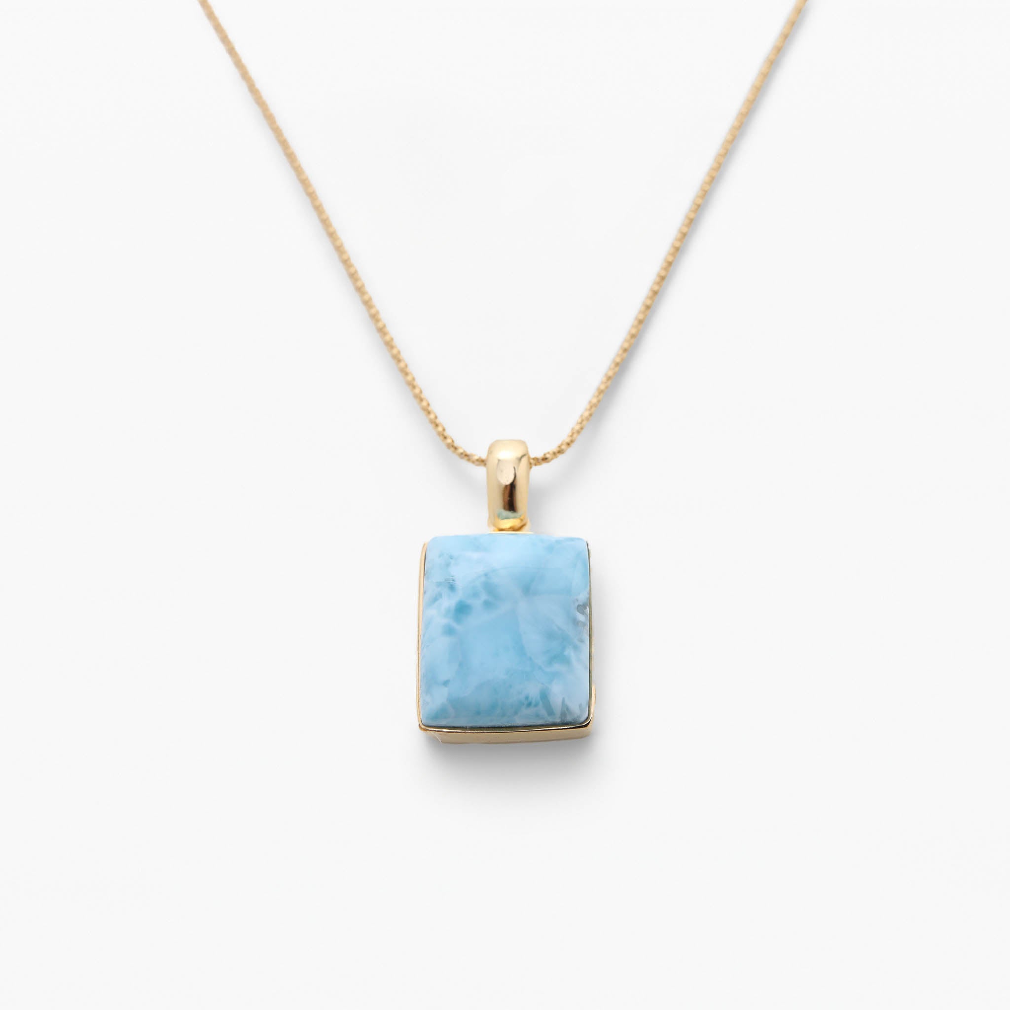 Larimar Gold Vermeil Pendant Ella