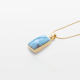 Larimar Gold Vermeil Pendant Evelyn