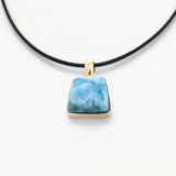 Larimar Gold Vermeil Pendant Ezra
