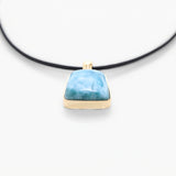 Larimar Gold Vermeil Pendant Ezra