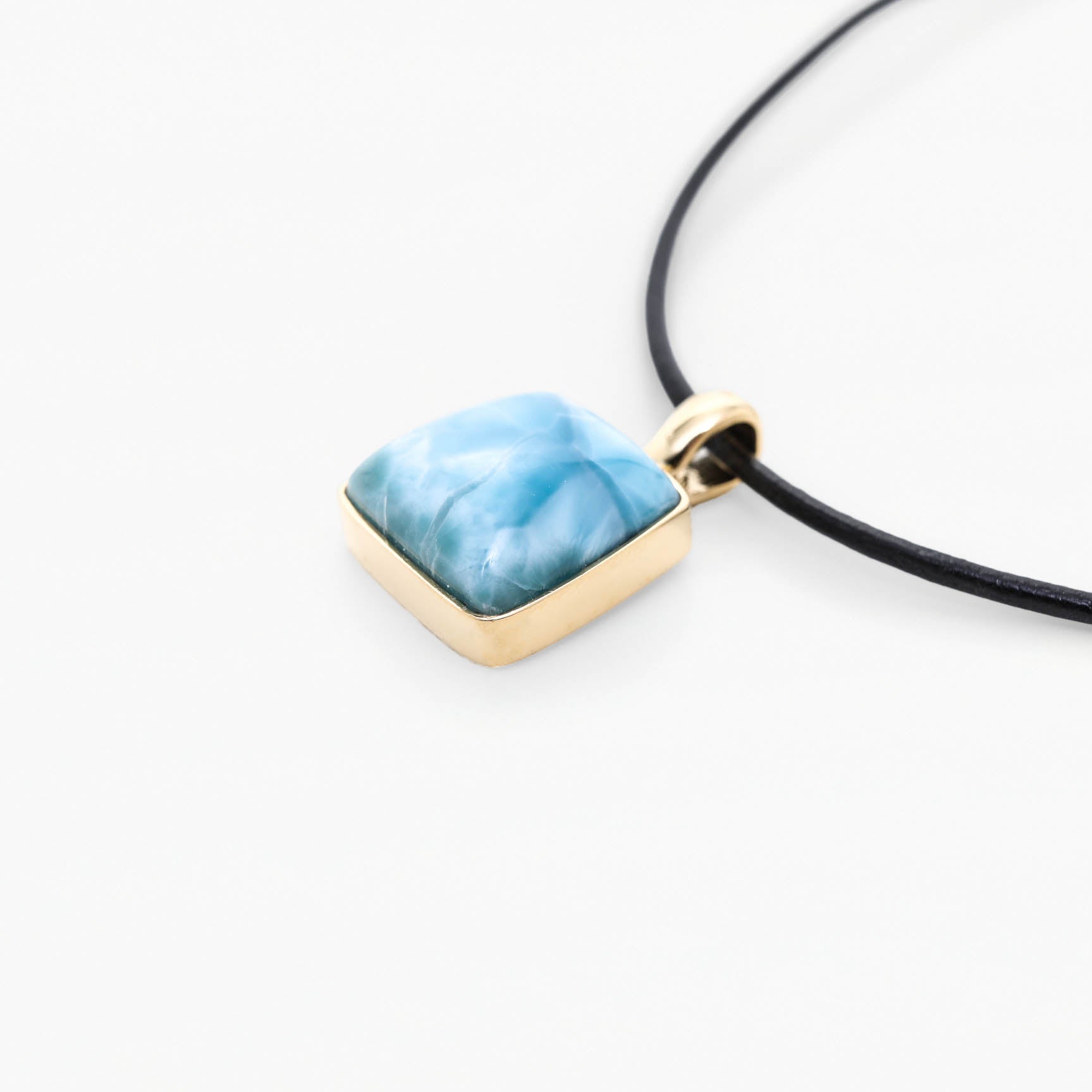 Larimar Gold Vermeil Pendant Ezra