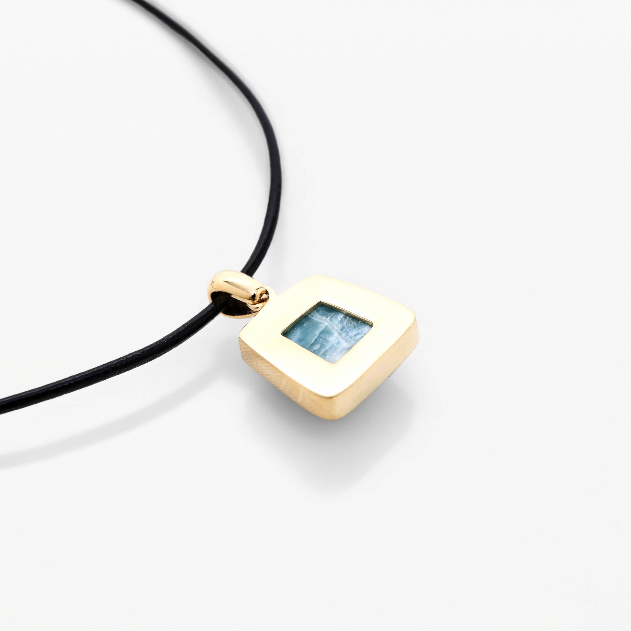 Larimar Gold Vermeil Pendant Ezra