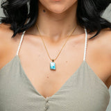Larimar Gold Vermeil Pendant Kimberly