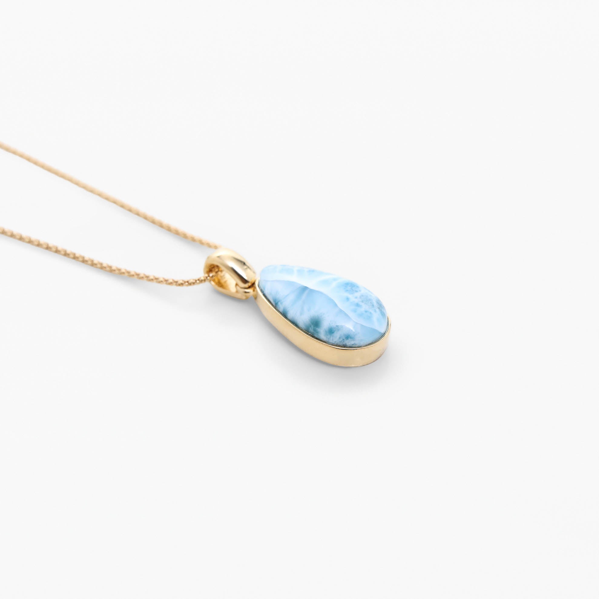 Larimar Gold Vermeil Pendant Winter