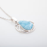 Larimar Stone Pendant Elijah