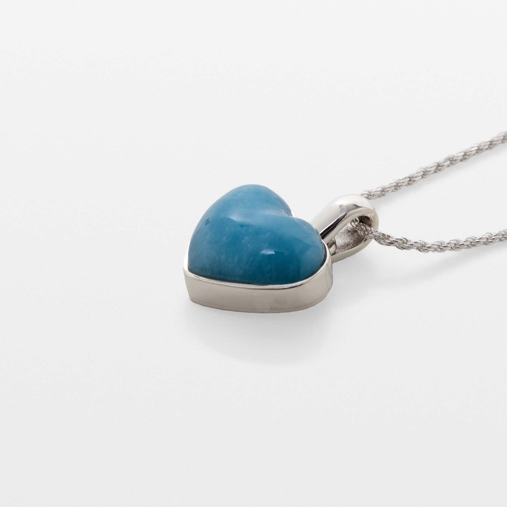 Larimar Heart Pendant Bexley | The Larimar Shop® | Punta Cana Larimar