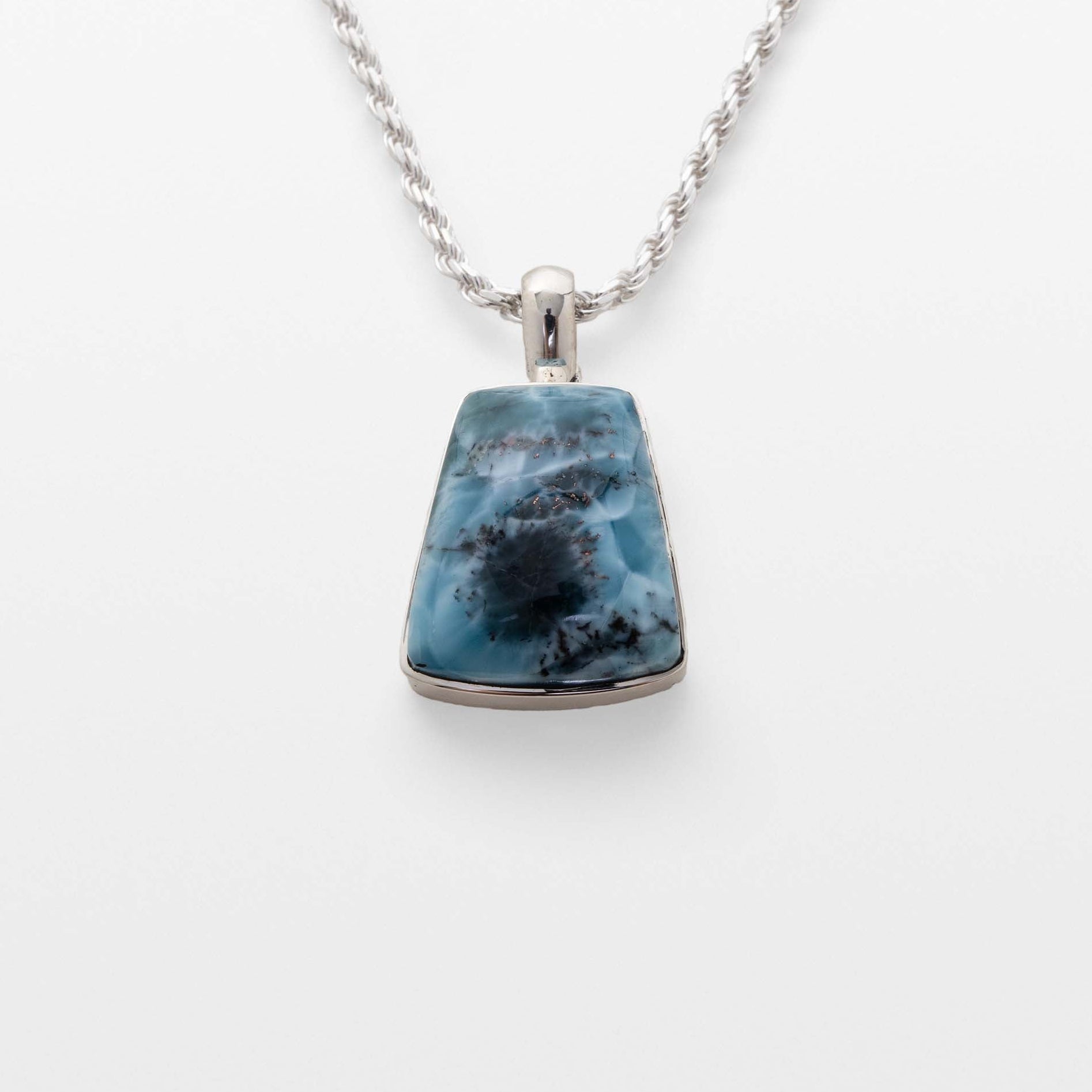 Larimar Pendant Blossom | Larimar Jewelry Dominican Republic – The