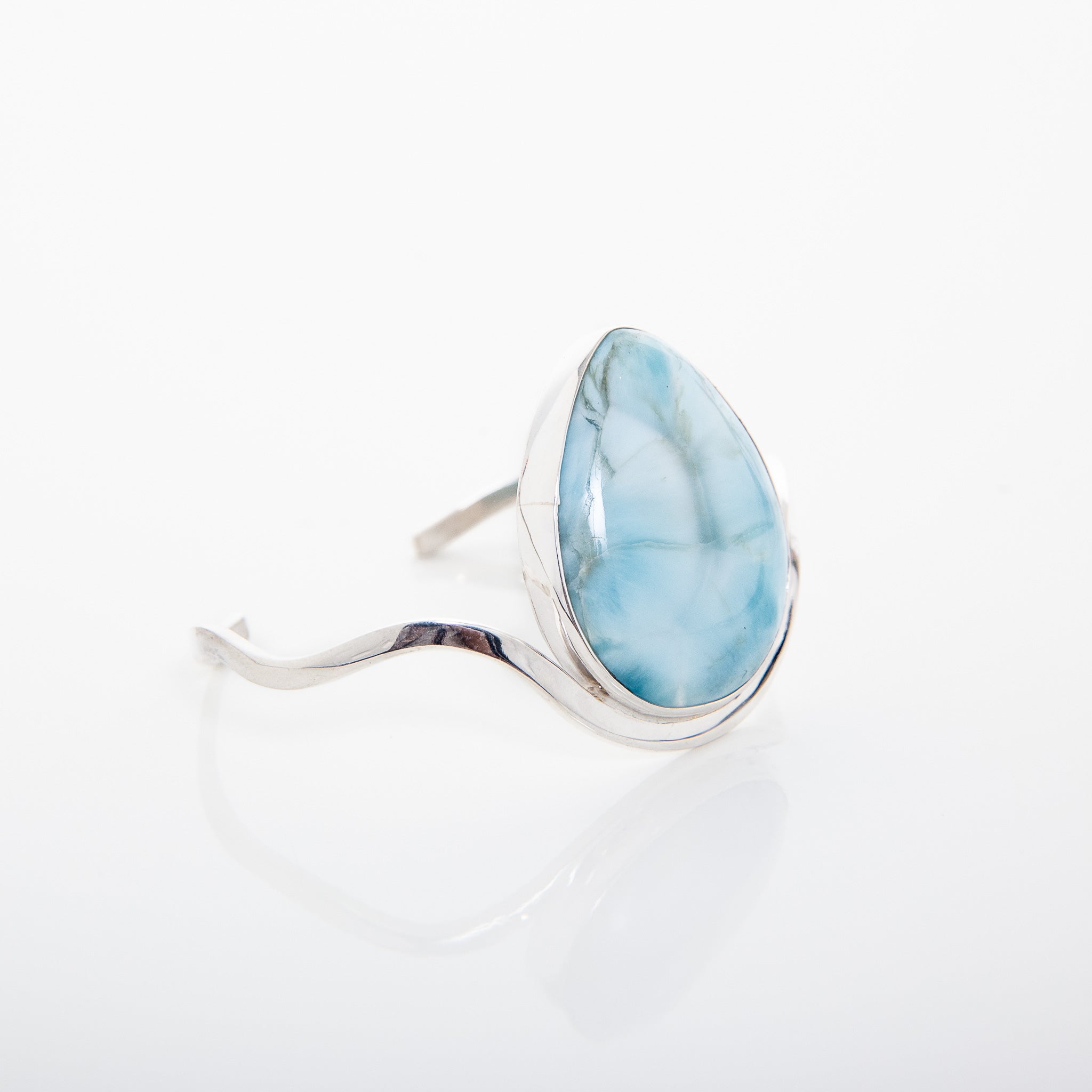 Larimar cuff bracelet made by The Larimar Shop
